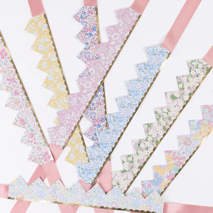 Meri Meri x Liberty Party Crowns (x8)