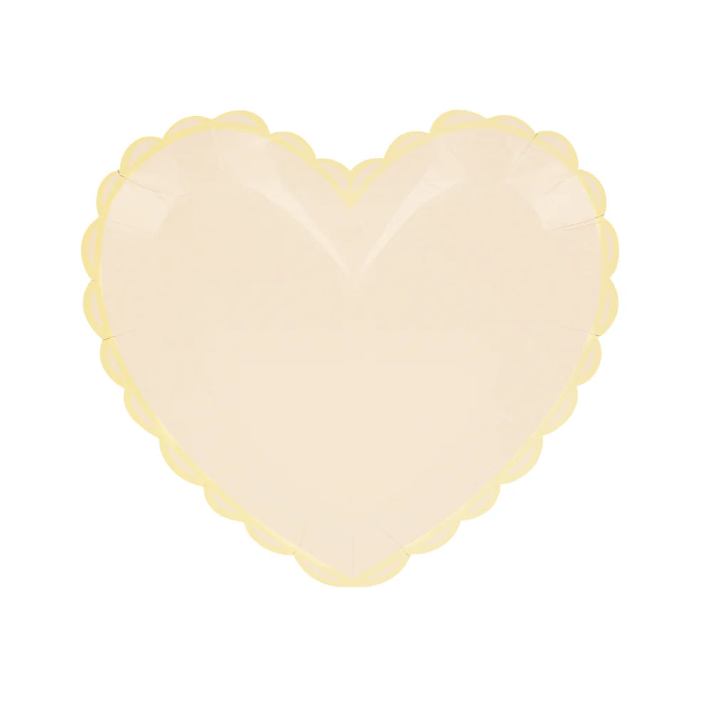 Pastel Heart Small Plates (x 8)