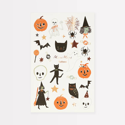 It's Halloween! Temporary Tattoos (x 2 Sheets)
