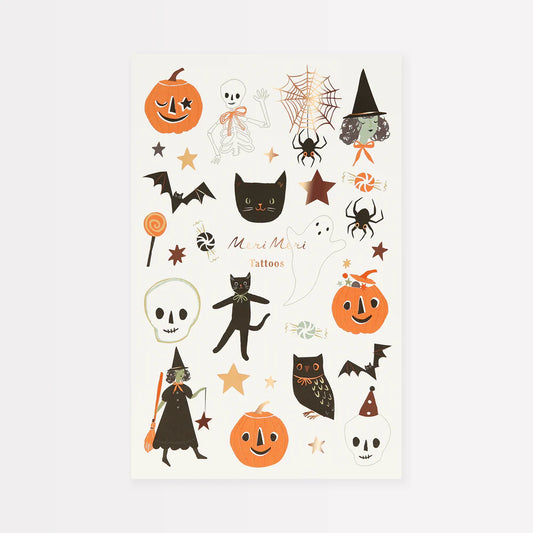 It's Halloween! Temporary Tattoos (x 2 Sheets)
