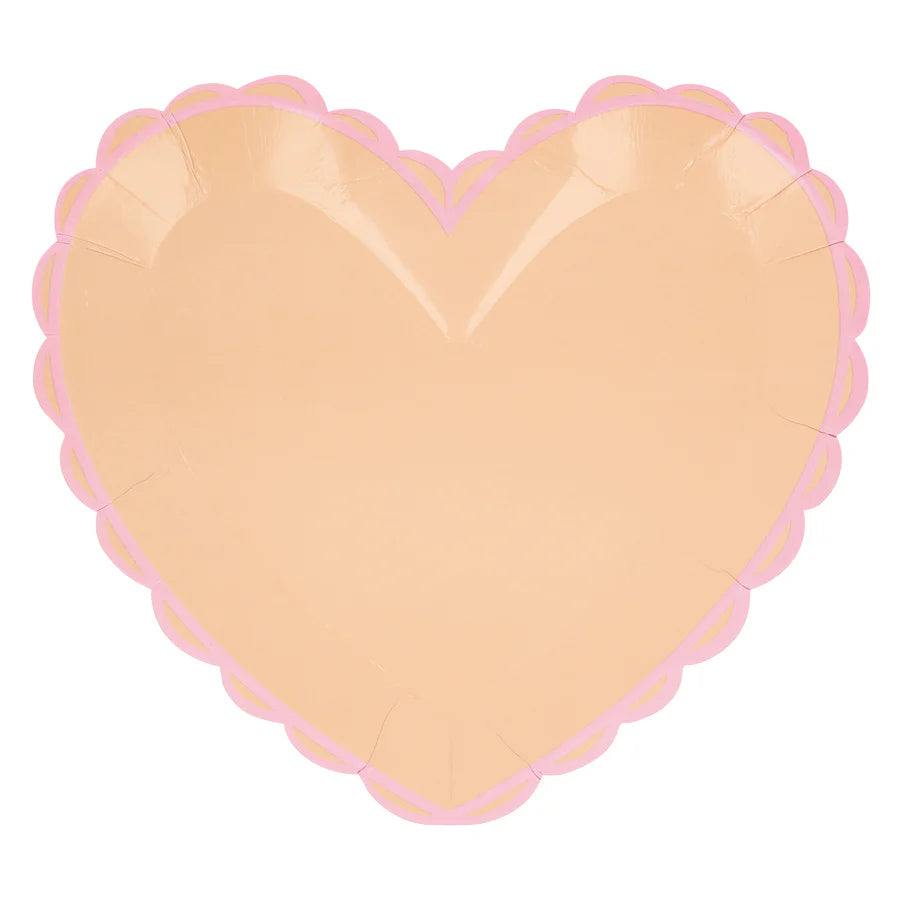 Pastel Heart Large Plates