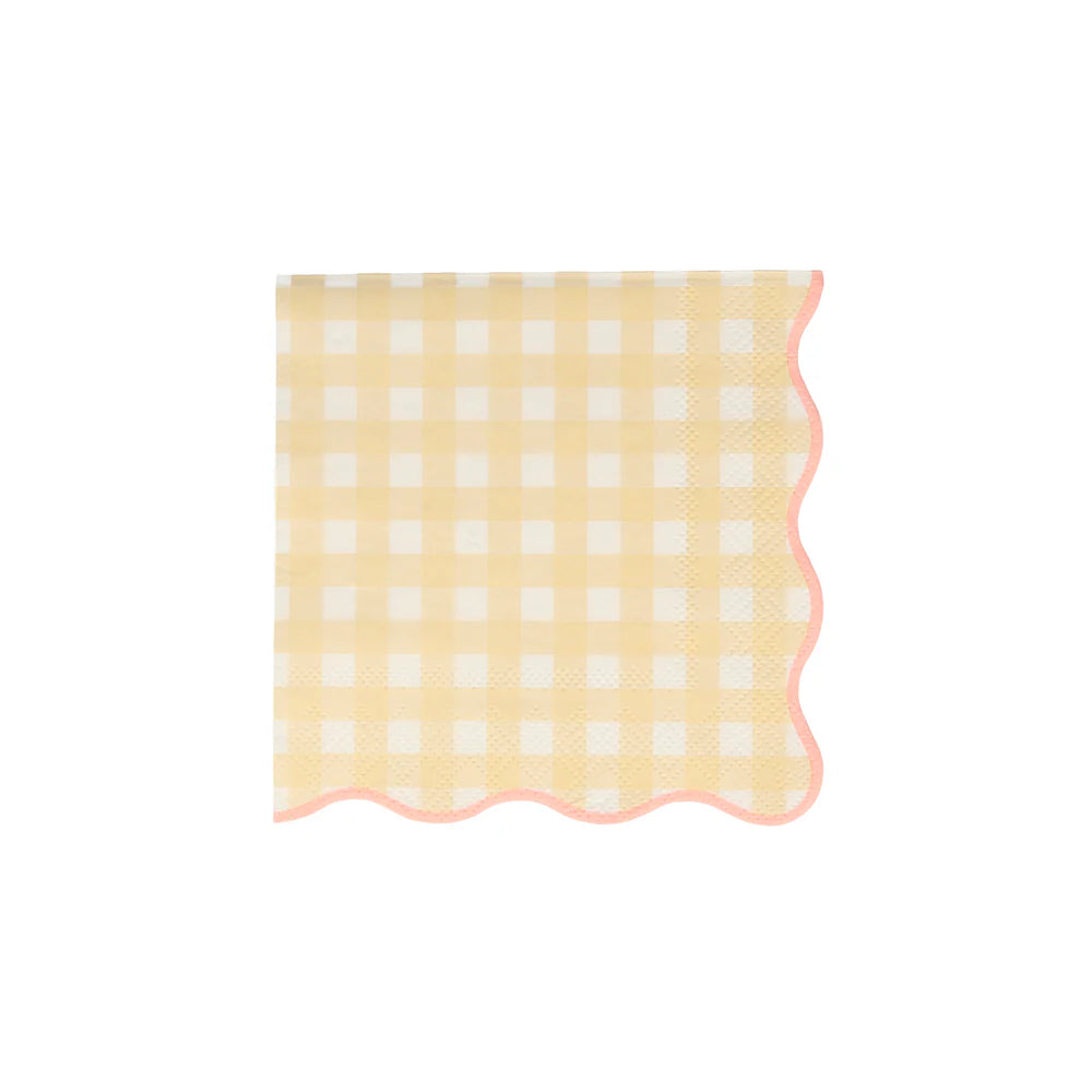 Gingham Small Napkins (x 20)