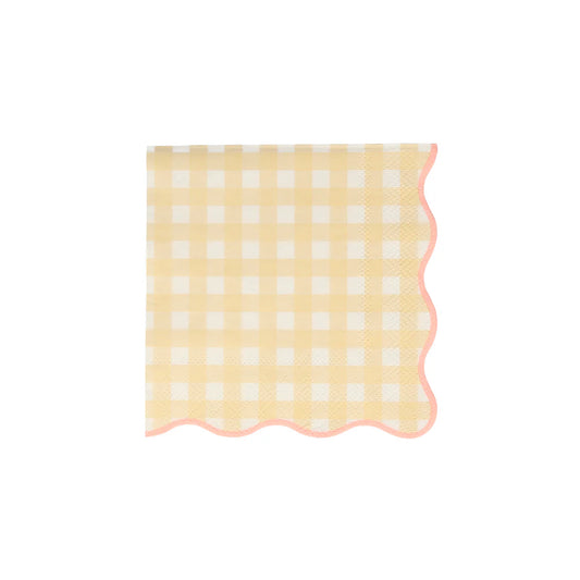 Gingham Small Napkins (x 20)