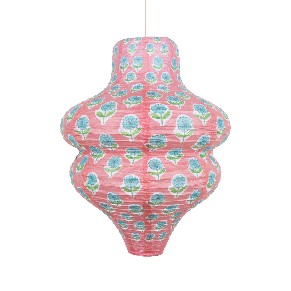 Flora Pink & Yellow Paper Lanterns | Pack of 3