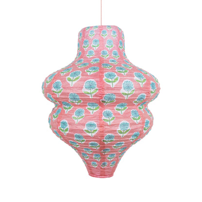 Flora Pink & Yellow Paper Lanterns | Pack of 3