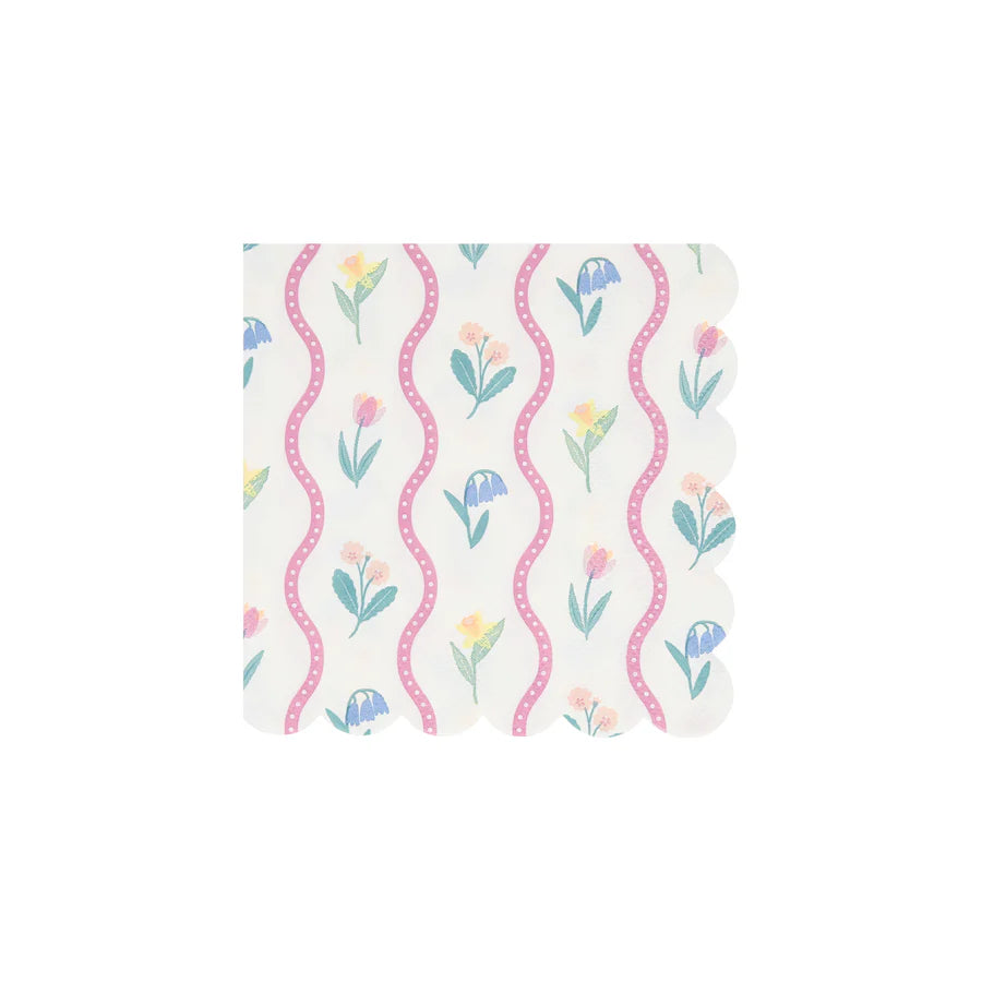 Bloomsbury Floral Pattern Small Napkins (x16)