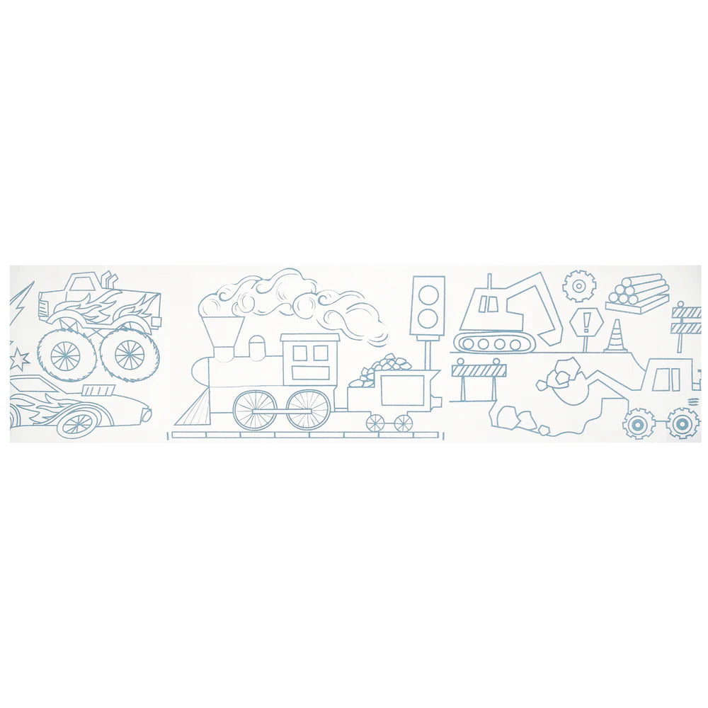 Construction & Cars Colouring Roll