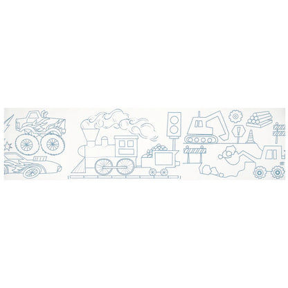 Construction & Cars Colouring Roll