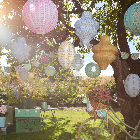 Meri Meri x Molly Mahon Hanging Lanterns (x3)