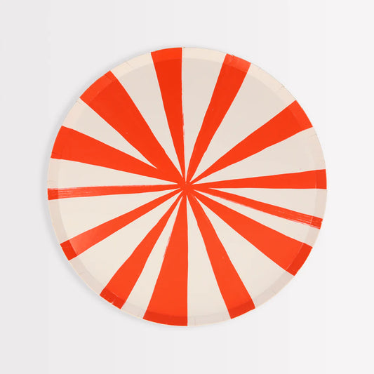 Mixed Stripe Dinner Plates (x8)