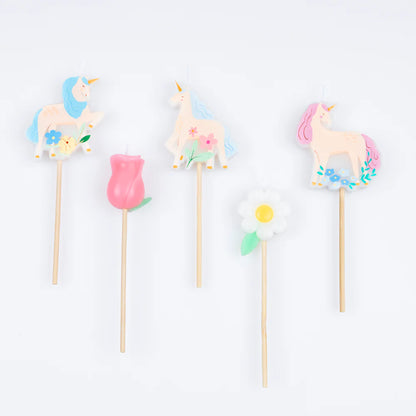 Meadow Unicorns Candles (x5)