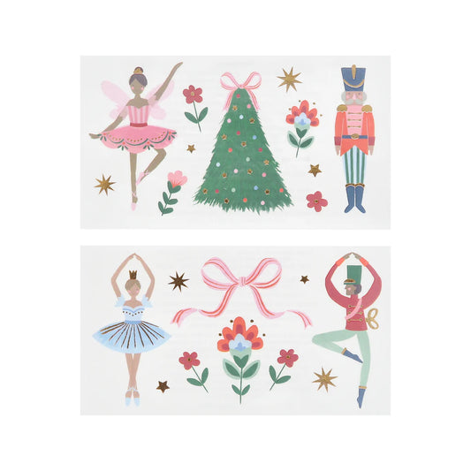 Nutcracker Ballet Temporary Tattoos (x2)
