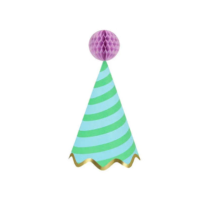 Stripe Party Hats | Pack of 8