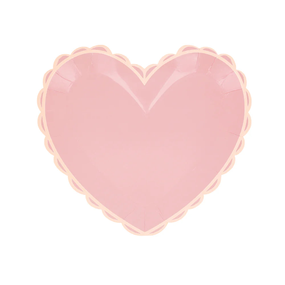 Pastel Heart Small Plates (x 8)