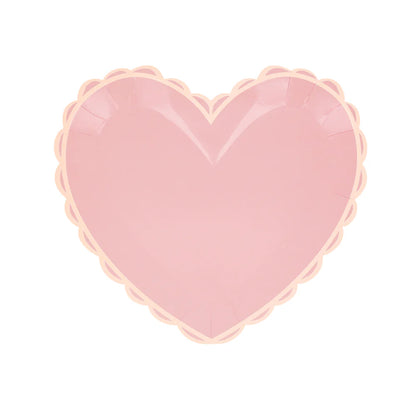 Pastel Heart Small Plates (x 8)