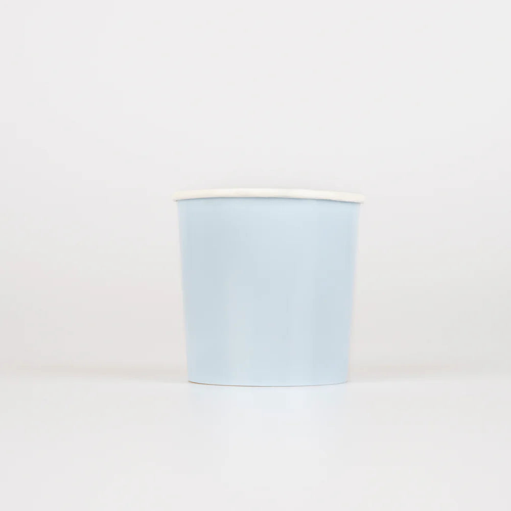 Summer Sky Blue Tumbler Cups (x8)