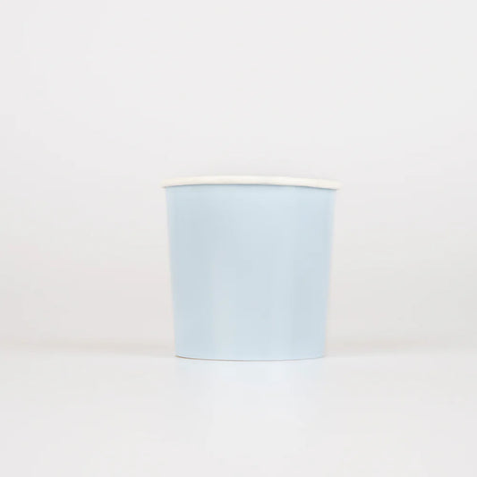 Summer Sky Blue Tumbler Cups (x8)