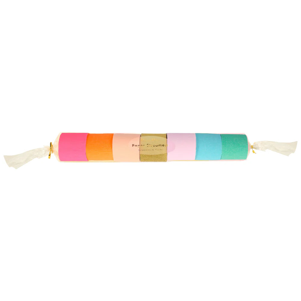 Bright Crepe Paper Streamers (x 7)