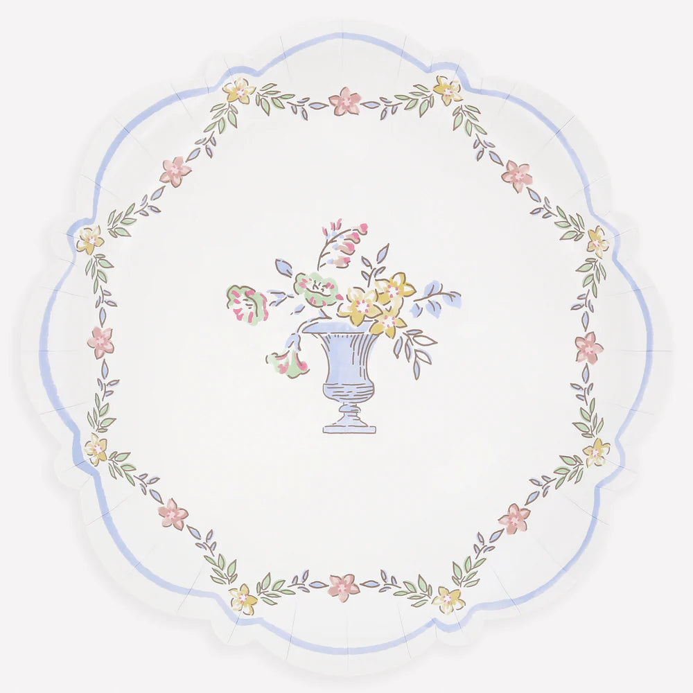 Chintz Border Plates (x 8)