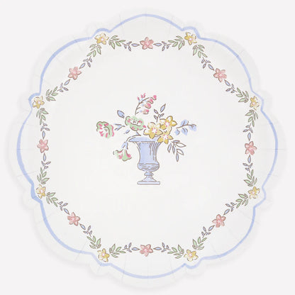 Chintz Border Plates (x 8)
