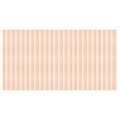 Peach Stripe Paper Tablecloth