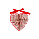 Meri Meri x Liberty Paper Honeycomb Heart Decorations (x3)