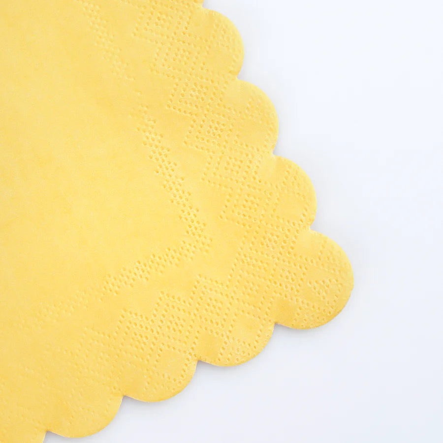 Lemon Sherbet Large Napkins (x16)