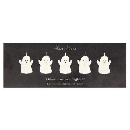 Mini Ghost Candles (x5)