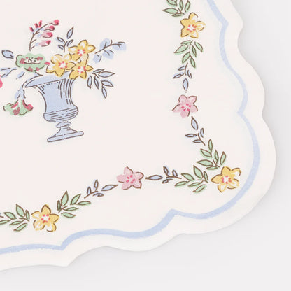 Chintz Border Small Napkins (x 16)