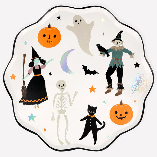 Hallowen DInner Plates (x8)