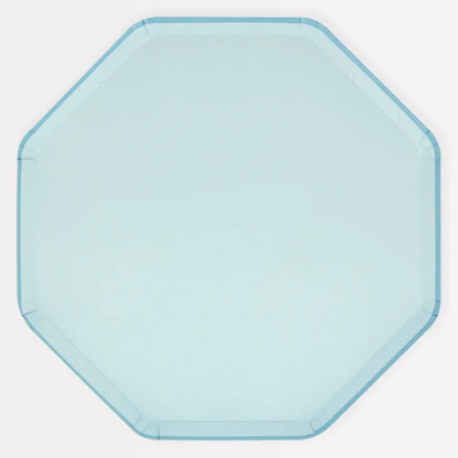 Summer Sky Blue Dinner Plates (x8)