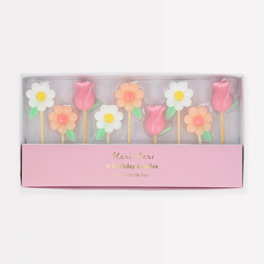 Flower Garden Candles (x9)