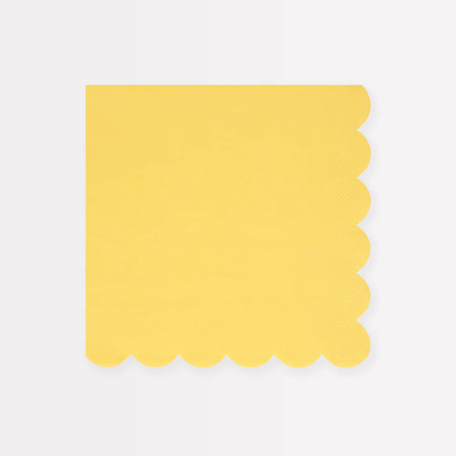 Lemon Sherbet Large Napkins (x16)