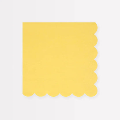 Lemon Sherbet Large Napkins (x16)