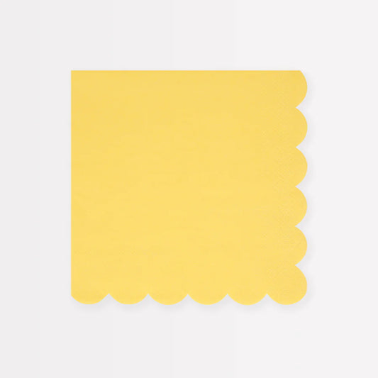 Lemon Sherbet Large Napkins (x16)