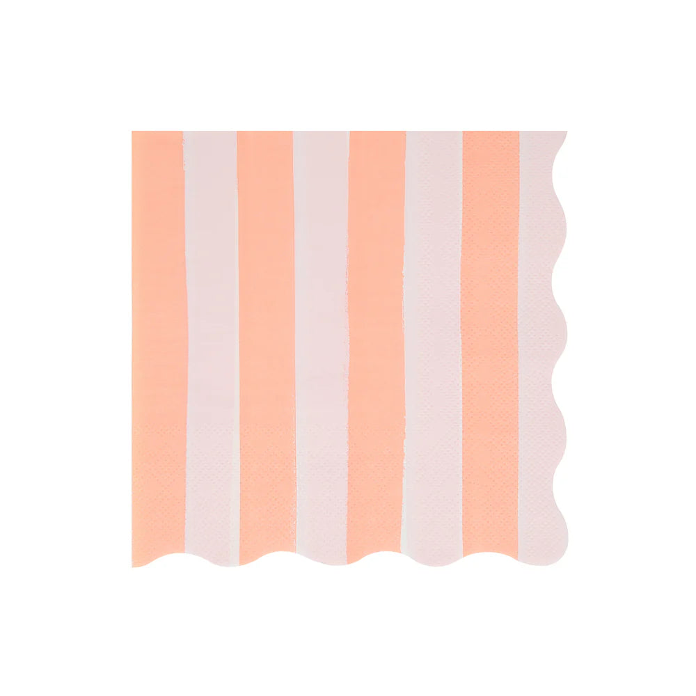 Pastel Stripe Large Napkins (x 16)