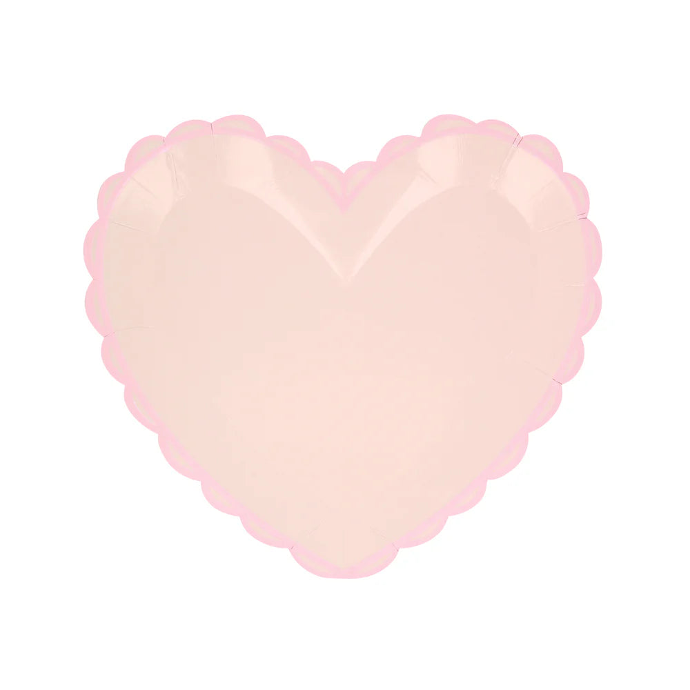 Pastel Heart Small Plates (x 8)