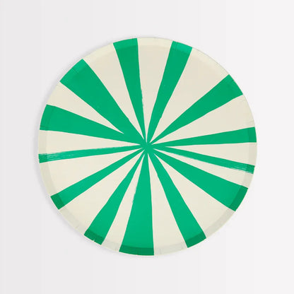 Mixed Stripe Dinner Plates (x8)