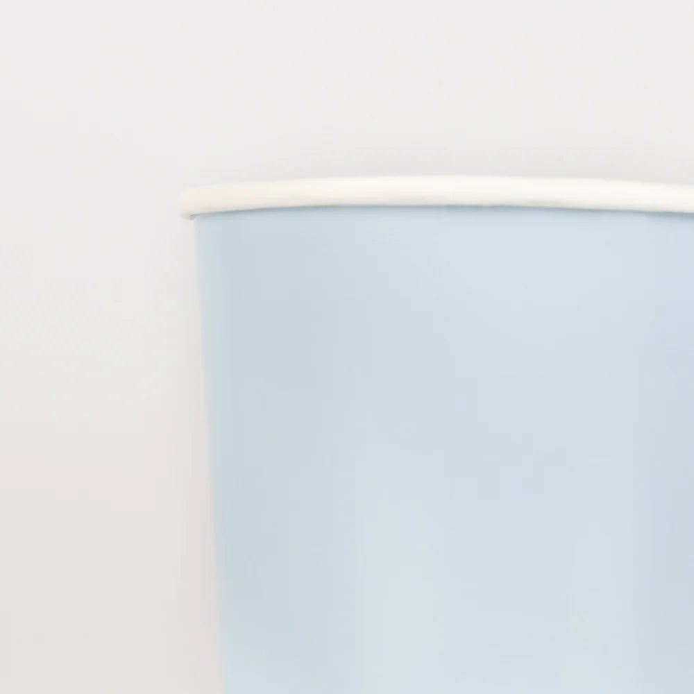 Summer Sky Blue Tumbler Cups (x8)