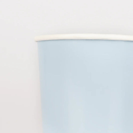 Summer Sky Blue Tumbler Cups (x8)
