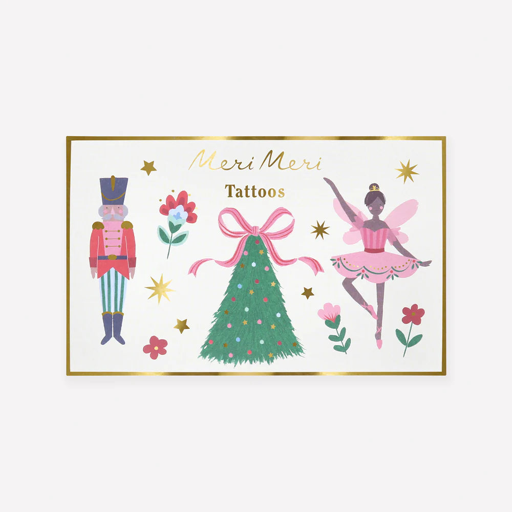 Nutcracker Ballet Temporary Tattoos (x2)