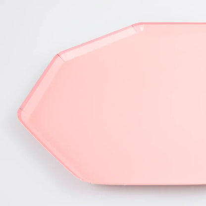 Cotton Candy Pink Dinner Plates (x8)