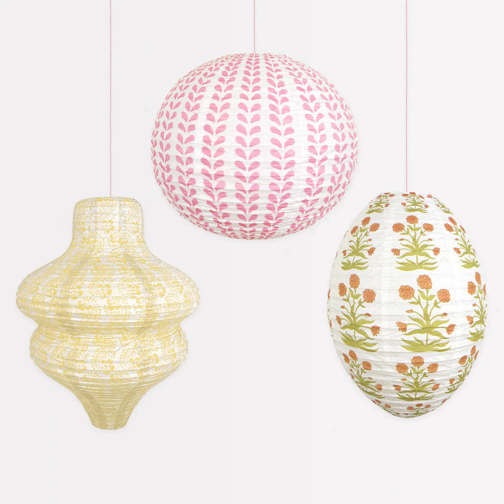 Meri Meri x Molly Mahon Hanging Lanterns (x3)