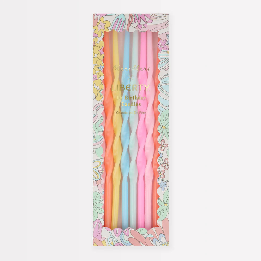 Meri Meri x Liberty Rainbow Garden Party Candles (x16)