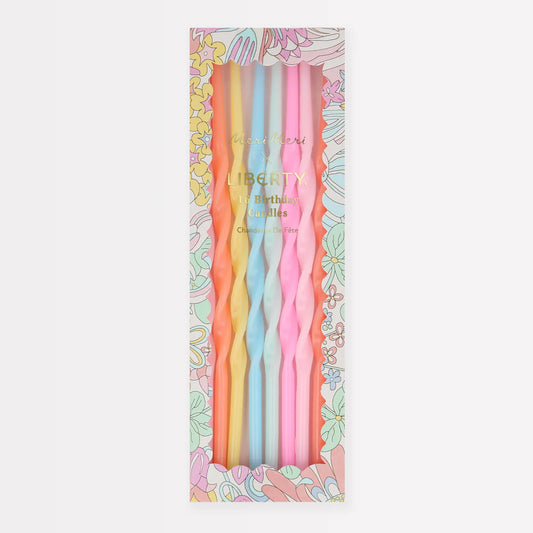 Meri Meri x Liberty Rainbow Garden Party Candles (x16)