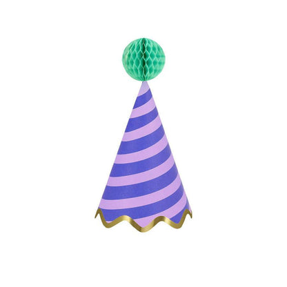 Stripe Party Hats | Pack of 8