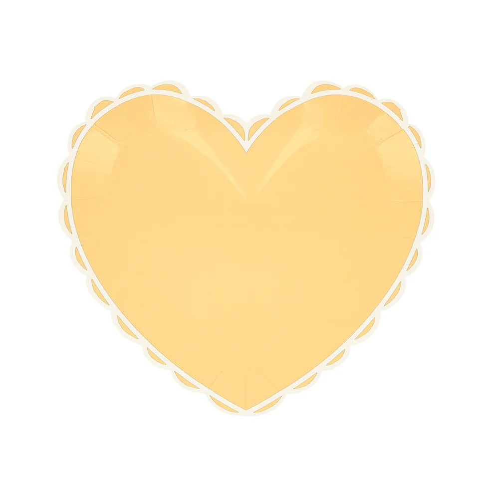 Pastel Heart Small Plates (x 8)