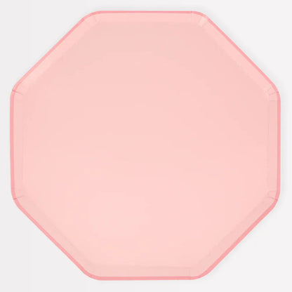 Cotton Candy Pink Dinner Plates (x8)