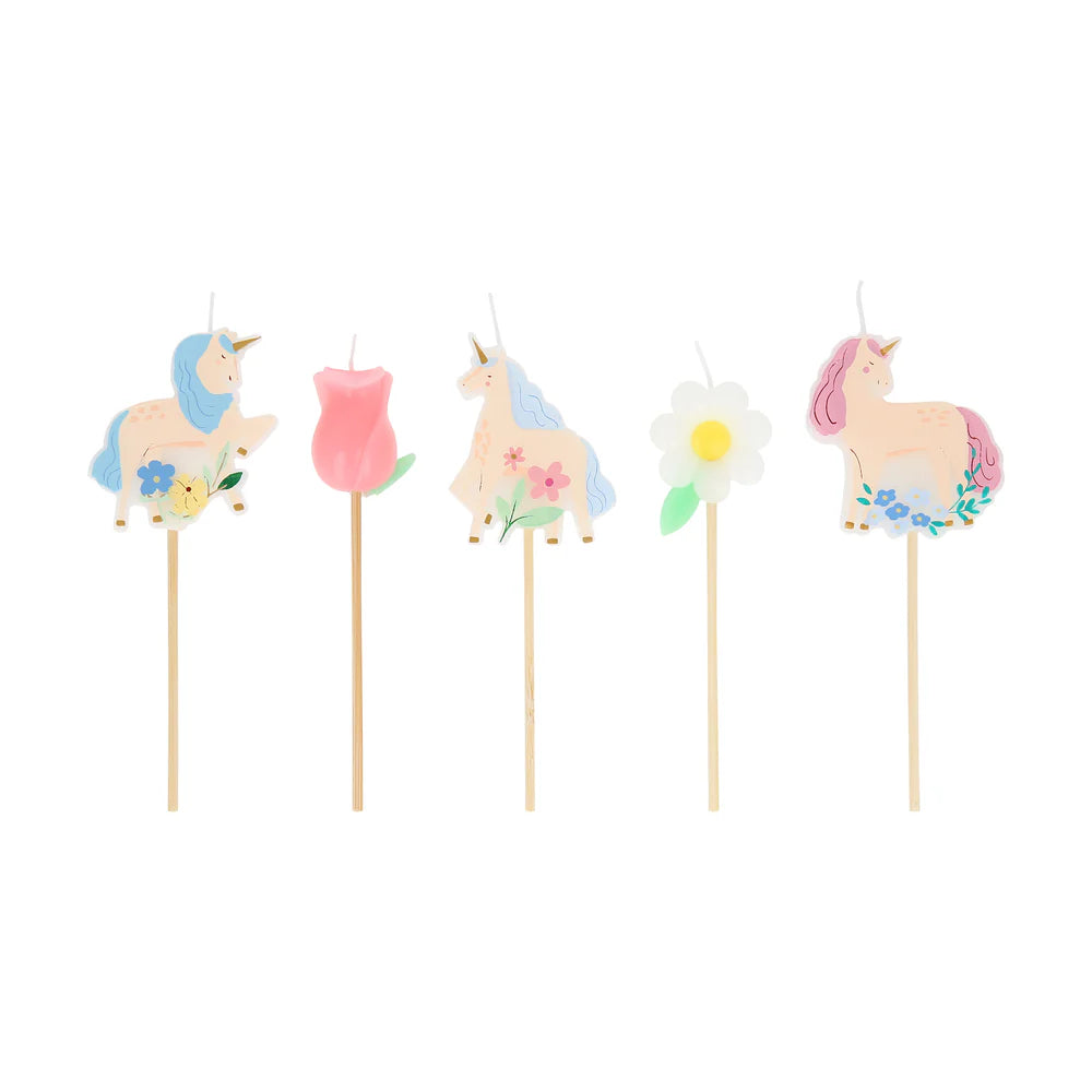 Meadow Unicorns Candles (x5)