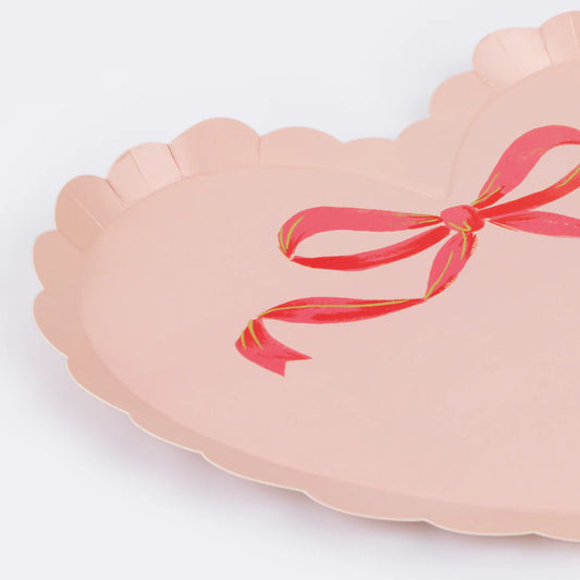 Coquette Heart Plates (x 8)